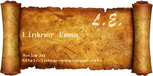 Linkner Emma névjegykártya